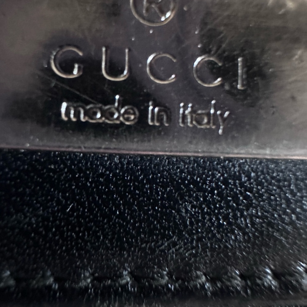 Gucci Black Mono Coated Bi-fold Wallet 4.5in x 4.5in - Picture 12 of 15